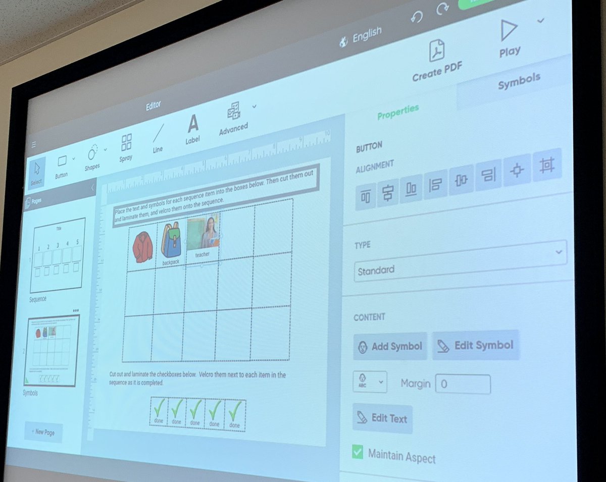 Working through Boardmaker 7 with DECEs, EAs, ISWs, and teachers on this snowy cold PA Day. 

Everyone stating how visuals are integral to their students’ programs, progress, and success!! ⭐️ 

#YRDSBXceptionALL 

@goboardmaker <a href="/YRDSB/">York Region DSB</a> @YRDSB_SS