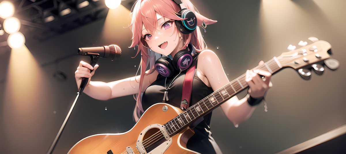 Hutapat's tweet photo. Yae picks up the guitar

#GenshinImpact #八重神子 #yaemiko  #原神 #HuTao #AIart https://t.co/0JvS8f7wo6