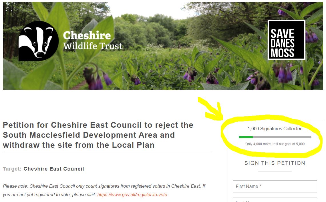 BREAKIMG NEWS in only 2 days since opening the petition to Cheshire East Council from the residents of Cheshire East has already reached 1000 signatures, this is amazing! Keep signing and sharing 😀 #danesmoss #ClimateEmergency  sign here: actionnetwork.org/petitions/reje…