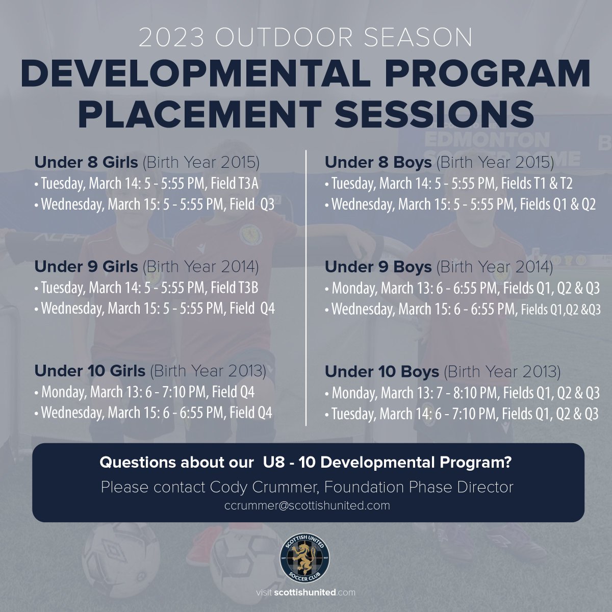 scottishunited's tweet photo. Outdoor 2023 

🚨Under 4 - 7 Grassroots Program Open House Sessions
🚨Under 8 - 10 Developmental Program

No Tryouts - come Develop in the Dome! #gotartans

https://t.co/Sbg1rxnWjv https://t.co/Kp0PPBSox2