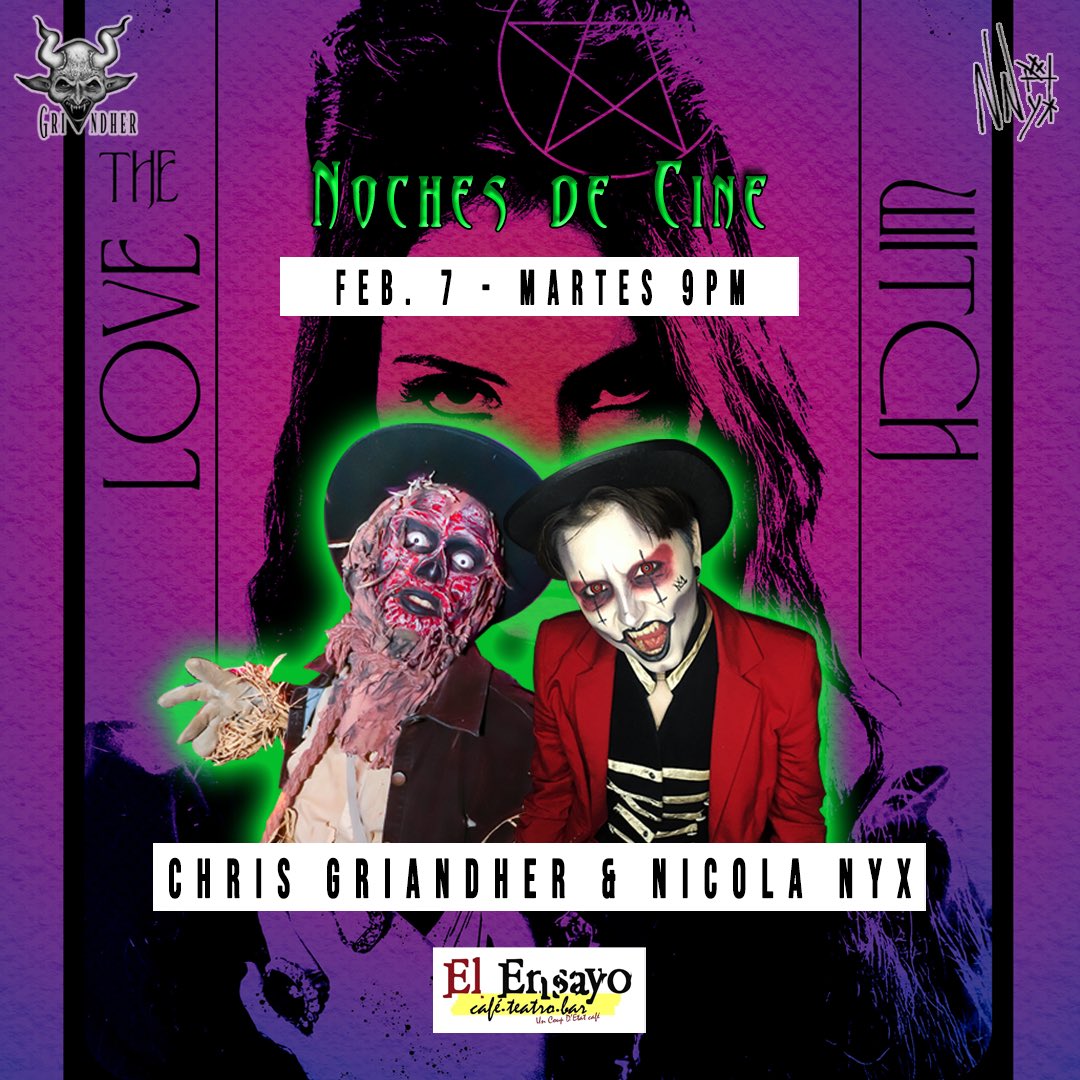 c_griandher's tweet photo. Noches Oscuridarks 🦇🩸

Vengan a ver pelis con nosotres &amp; Drag Show ❤️‍🔥 @ensayorp https://t.co/ASwB0XzuuB
