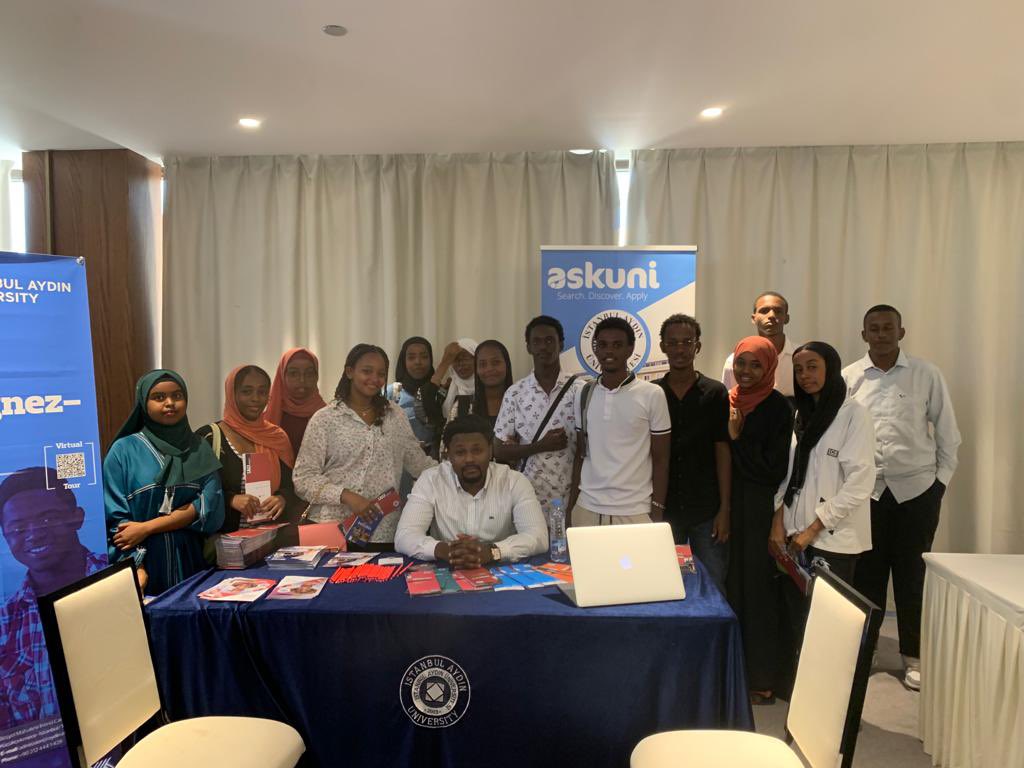 iauint's tweet image. Some glances from our recent fair in #Djibouti 
#towardsabrighterfuture #iau #studyinturkey #türkiye #joinus
@drmaydin 
@IAUKampus