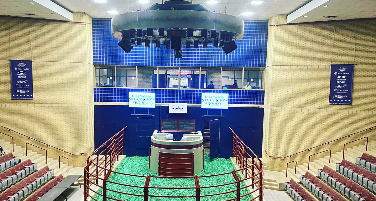 West Arena may be quiet now, but tomorrow it will be the place to be! The Junior Sale of Champions starts at 9 am and it promises to be legendary! #fwssr