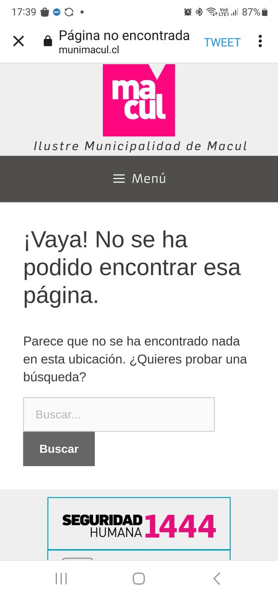 Gonzagolas's tweet photo. @MuniMacul El link de aseo y ornato no funciona.. https://t.co/sPOTdWq744