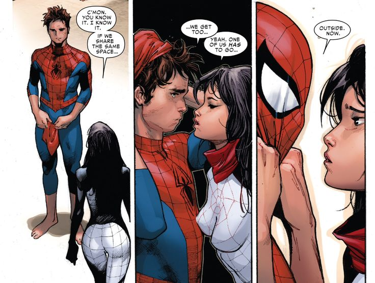 Eon1Eno's tweet photo. @ComicLoverMari I'm team Silk. 2023, let's spotlight new characters.
Even Gwen and Black Cat have had some exposure out side of the comics. Not so much with Silk. #TeamSilk https://t.co/Uy8osjlVWT