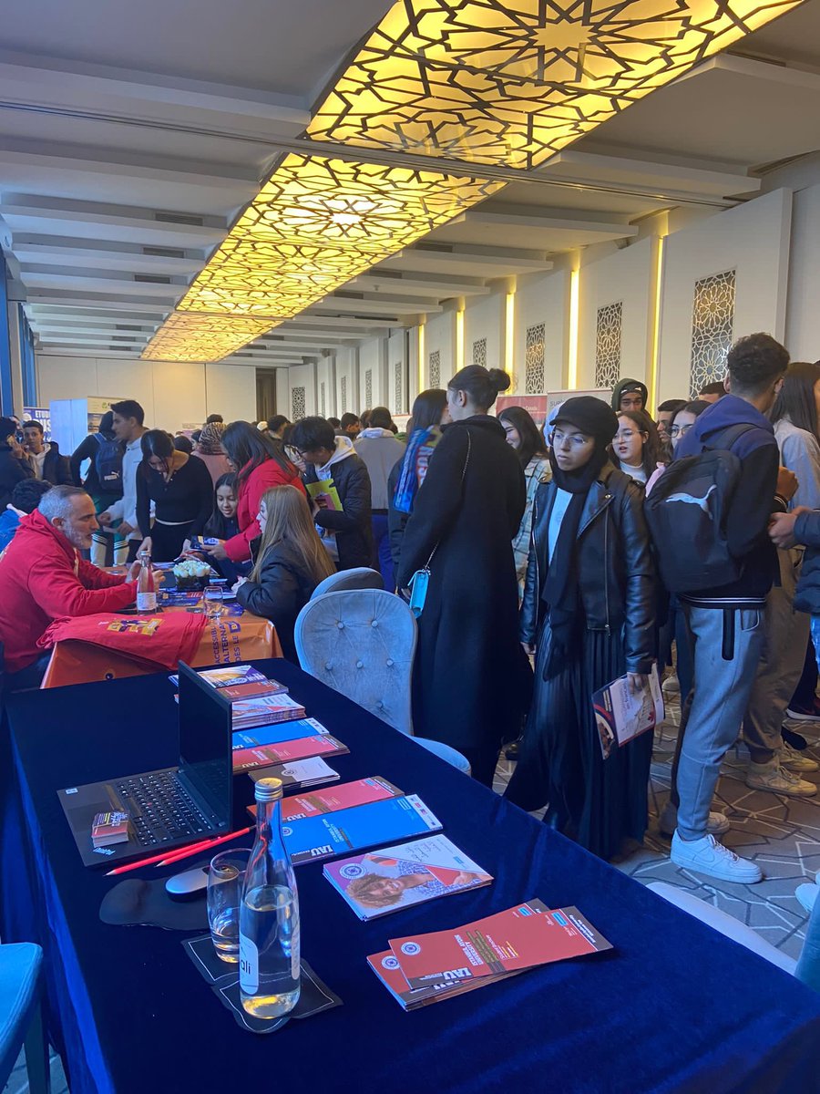 iauint's tweet image. Some glances from our recent fair in #morocco 
#towardsabrighterfuture #iau #studyinturkey #türkiye #joinus 
@drmaydin 
@IAUKampus