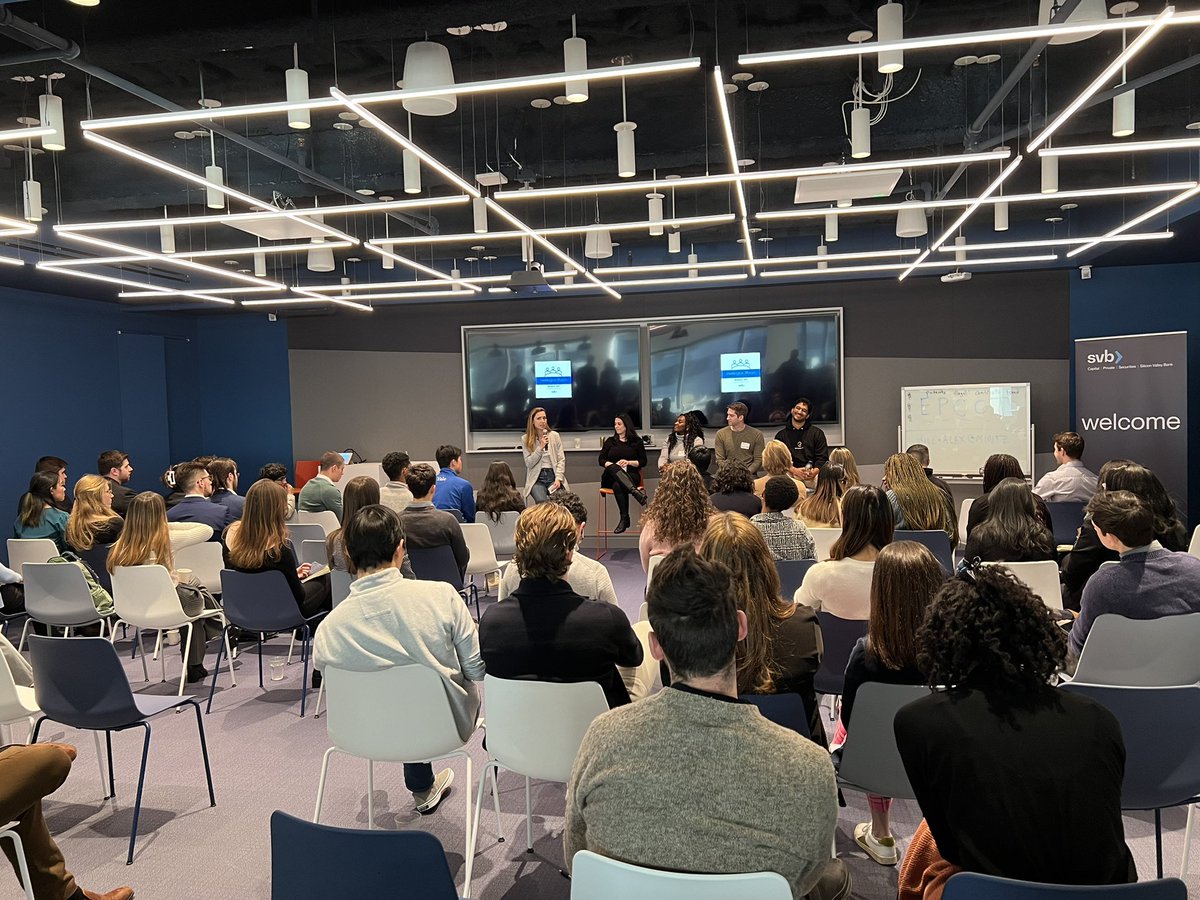 Bardo's tweet photo. So to recap: #HubDaySVB had 200 students from 16 different universities learning and networking with VCs, #Boston area #founders (@getBevi @linksquares @jasperartai Blacket and Alloy) and partners! These students are the future of Boston Tech and I could not be more excited! https://t.co/Wr8aG0uRFJ