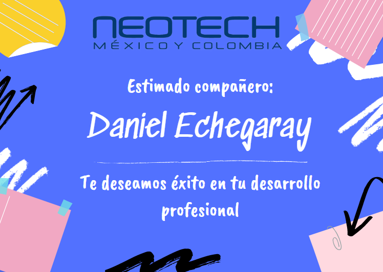 NeotechCloud's tweet photo. Hos le damos la despedida a nuestro Desarrollador Jr Daniel Echegaray, del equipo de Perú. Le deseamos éxito en su desarrollo profesional. https://t.co/FJansAaeFF