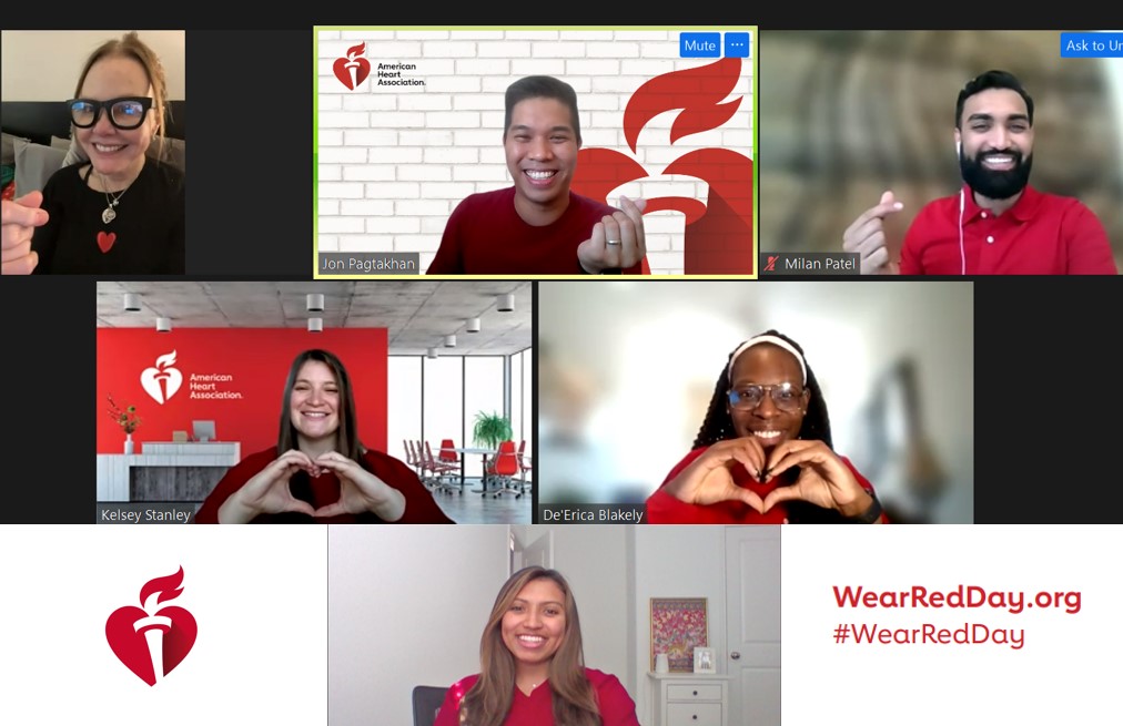 Today is #WearRedDay and our @American_Heart Scientific Councils team is committed in our mission 'to be a relentless force for a world of longer, healthier lives'.

And introducing new faces to our team! Welcome Angela, De'Erica, & Kelsey!

#GoRedForWomen
#HeartMonth