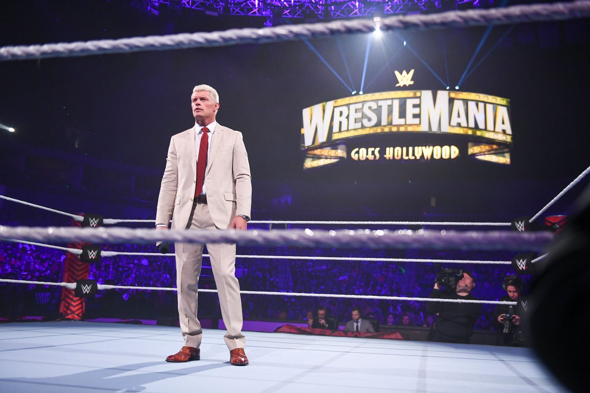 USANetwork's tweet photo. Our favorite season? @WrestleMania Season! #WWE #WWERaw 

@CodyRhodes @WWERollins @JohnnyGargano @DexterWWE https://t.co/cjhrfKNZJq