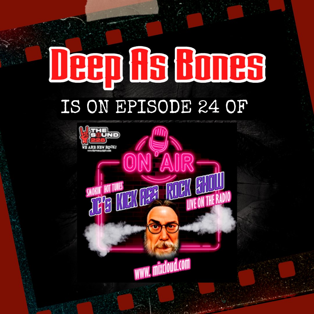 HypernovaPR's tweet image. &quot;Don&apos;t Need Nothin&apos;&quot; by @DeepAsBones is now on Episode 24 of @KICKASSROCKSHOW on @mixcloud !

🌐: TUNE IN HERE:
bit.ly/3DFi0cR

Happy Friday! 
.
.
.
.
.
#deepasbones #jcskickassrockshow #kickassrockshow #radioshow #podcast #rockradio #musicpromo #musicpr #publicist