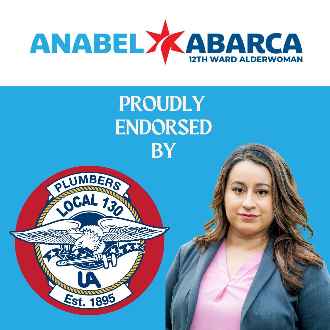 Feeling the labor love. Happy to announce that Plumbers Local 130 has endorsed my campaign.