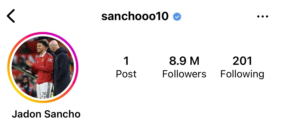 Jadon Sancho’s new profile pic ❤️