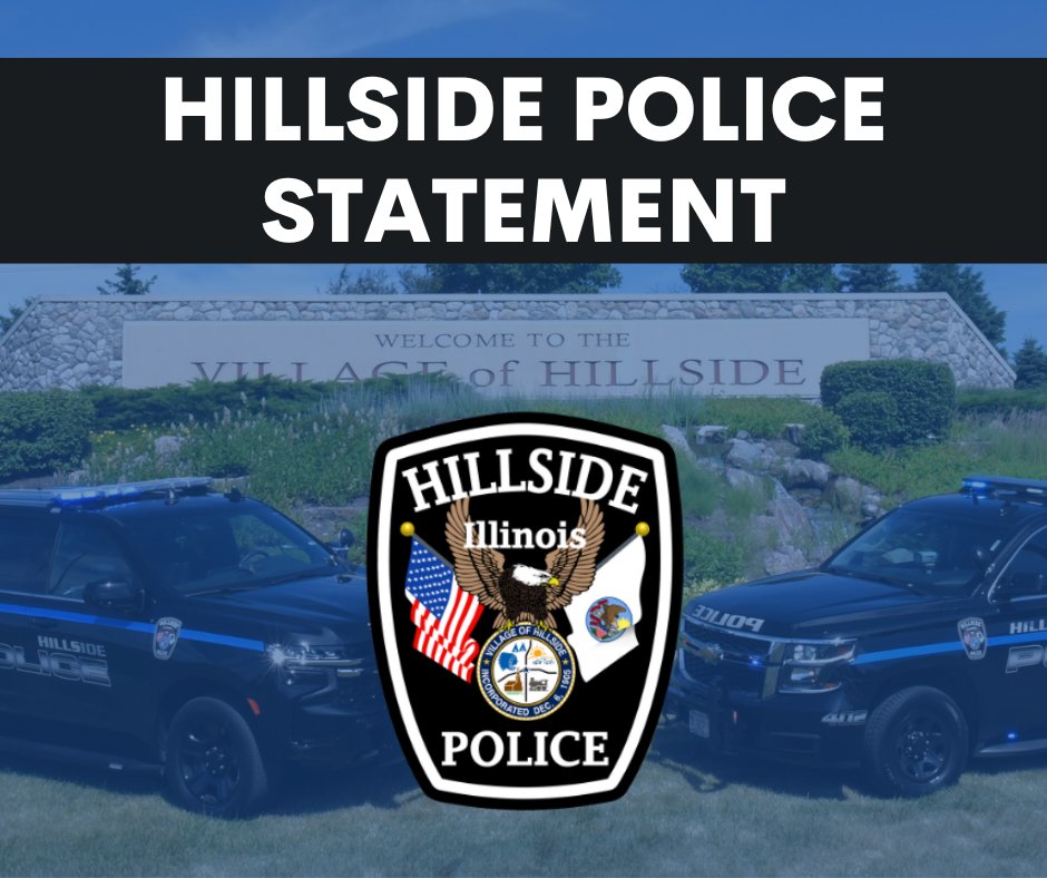 Hillside Police Statement - Vehicle Theft on Thursday, February 2, 2023. Read more here: hillside-il.org/police-departm…