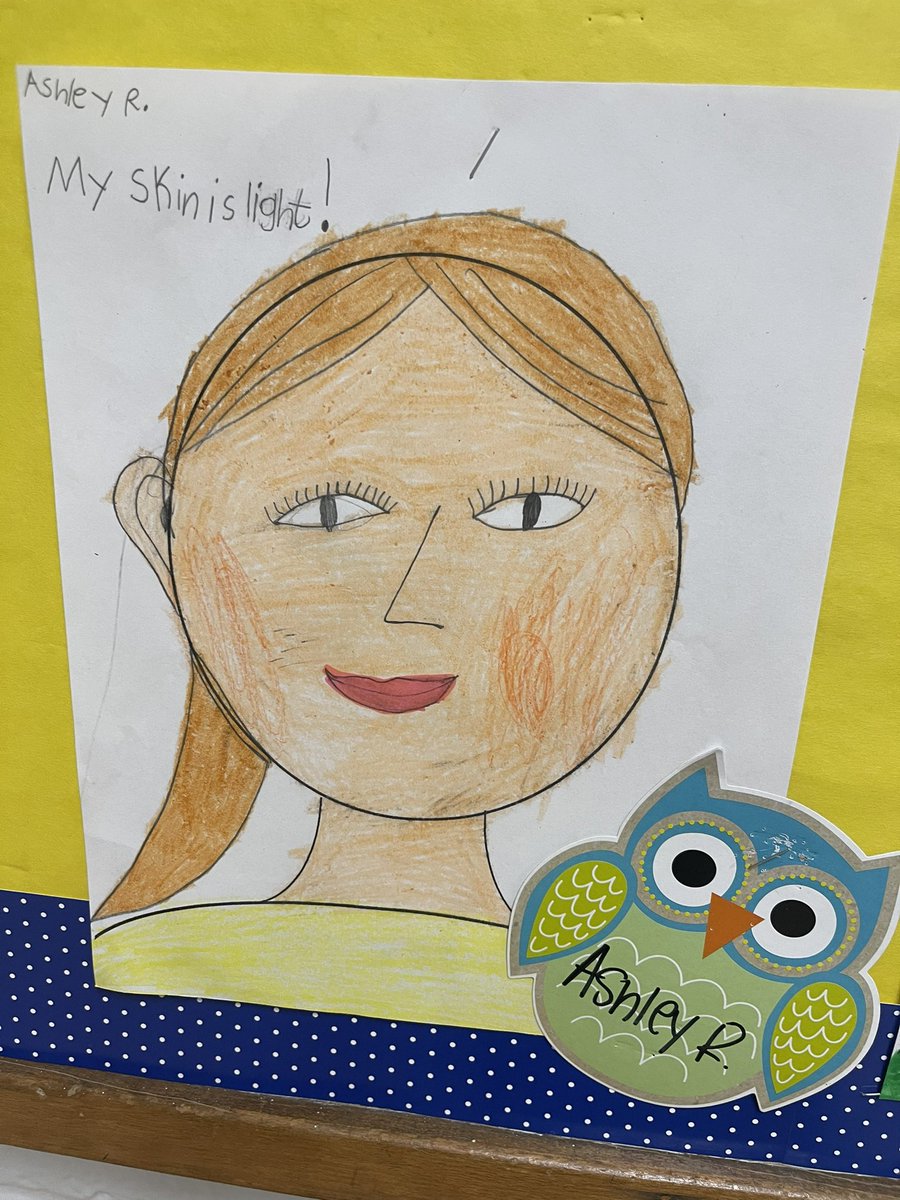 After reading “Skin Like Mine” the students in Room 10 made self portraits and used adjectives to describe their skin. I love them so much❤️ <a href="/KenwoodElementa/">Kenwood Elementary</a>