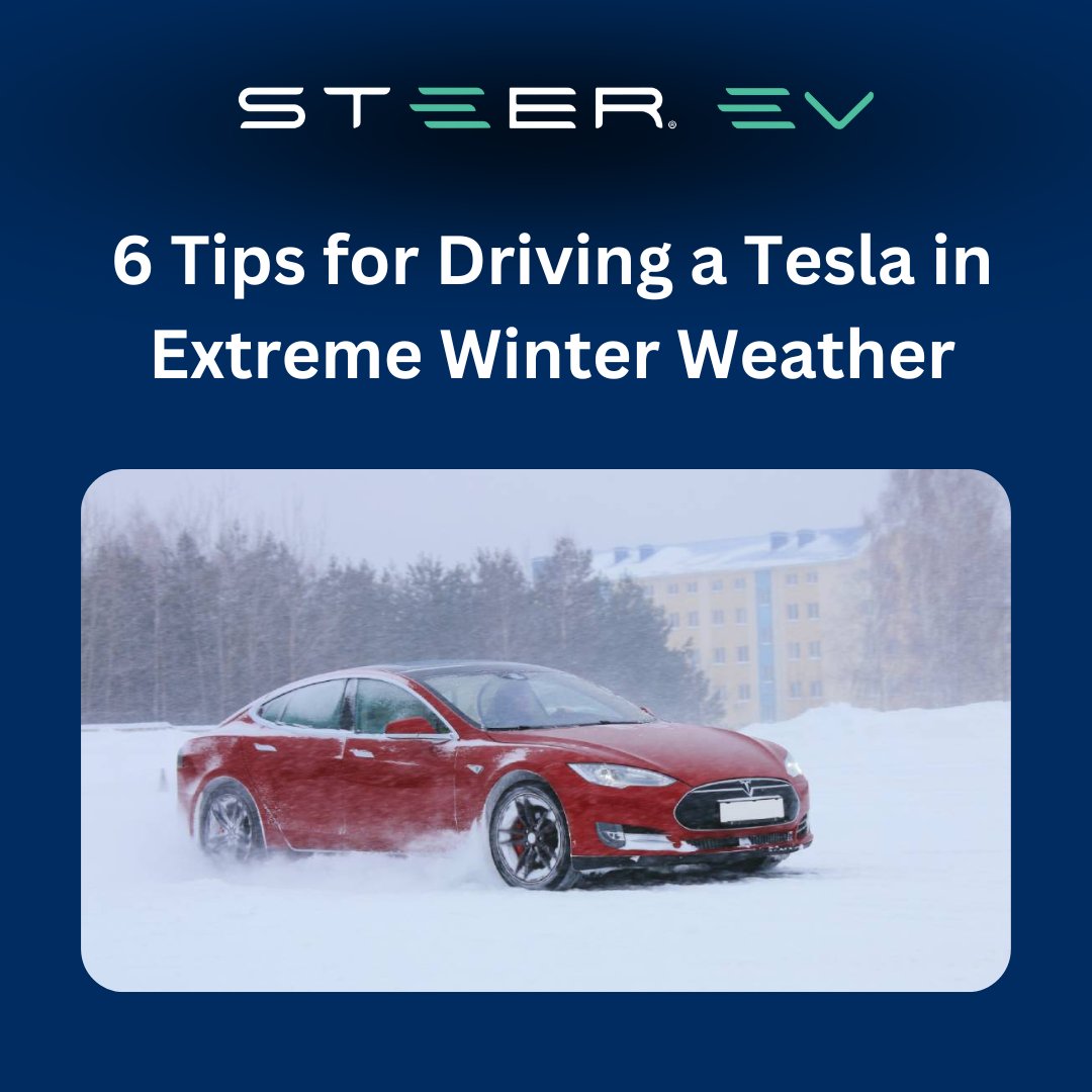 steer_ev's tweet photo. Are you a Tesla driver looking to stay safe on the roads during winter? We've got some great tips for driving your Tesla in extreme winter weather conditions!

Article ➡️ https://t.co/mag23G79XV

#SteerEV #TeslaWinterTips #Tesla #WinterTips #CarSubscription #EV #ElectricVehicles https://t.co/HvSZMjcaR0