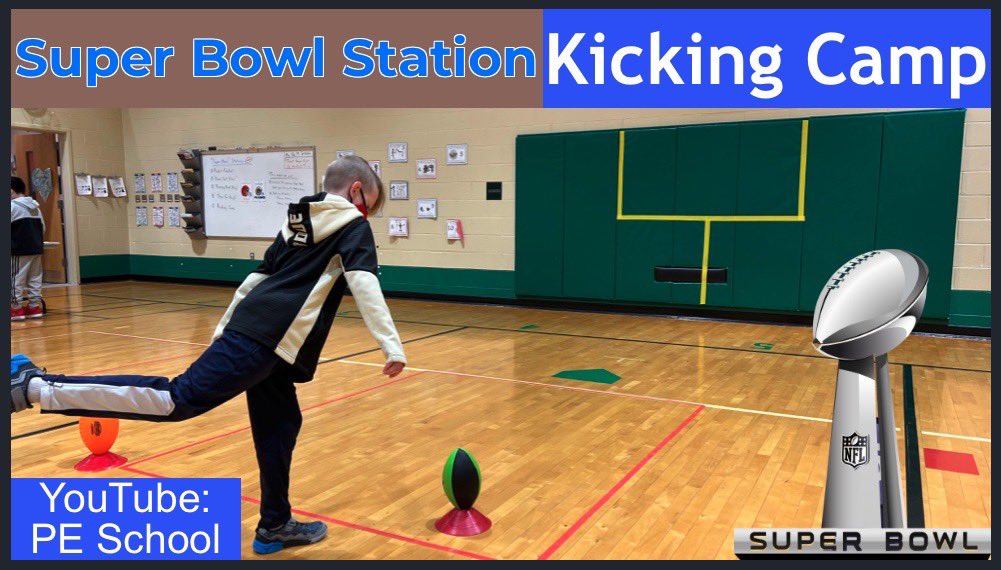 PESchoolYT's tweet photo. 🏈🏆Super Bowl week!🏆🏈 Try out some of these football skill stations with your kiddos! #PhysEd

Super Bowl Stations playlist ⬇️ https://t.co/Hvhm0t96Kw https://t.co/uI6WPLl9kA