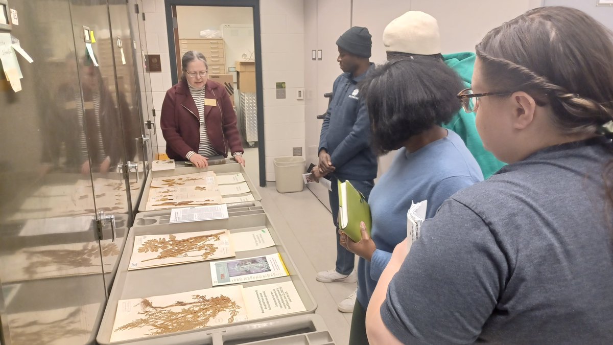 NDCreativeWrite's tweet photo. Skeletons, insects, dinosaur bones and more! Today our writers visited #NotreDame's Museum of #Biodiversity! Many thanks to Director Ronald Hellenthal and Curator Barbara J. Hellenthal for a spectacular tour of the collections! 

#MFA #CreativeWriting #NDScience https://t.co/8APqzW009v