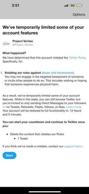 ALX 🇺🇸 (@alx) on Twitter photo BREAKING: <a href="/Project_Veritas/">Project Veritas</a> has been locked out of their Twitter account in the wake of their bombshell video exposing Pfizer.
What’s going on?
cc: @ElonMusk @EllaGIrwin @TwitterSafety BREAKING: <a href="/Project_Veritas/">Project Veritas</a> has been locked out of their Twitter account in the wake of their bombshell video exposing Pfizer.
What’s going on?
cc: @ElonMusk @EllaGIrwin @TwitterSafety