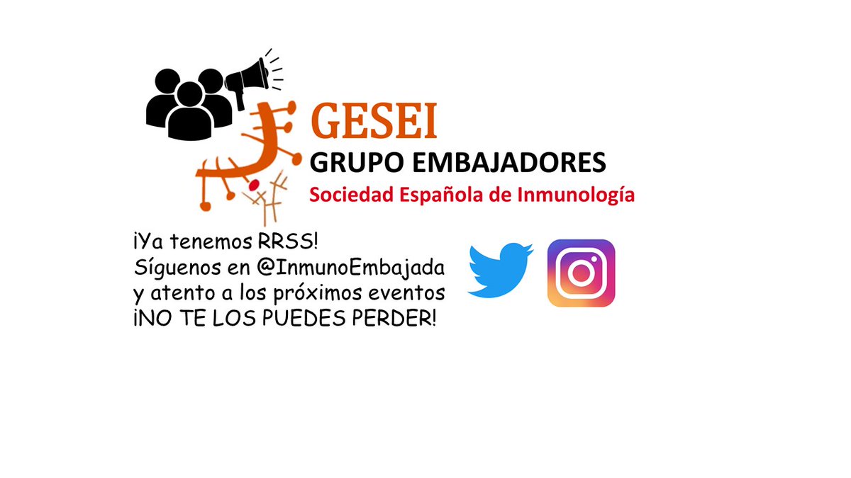 InmunoEmbajada's tweet image. ¡Feliz de anunciar nuestro grupo GESEI! Como embajadores de la @SEinmunologia, estamos comprometidos a difundir la importancia de la inmunología y sus avances en la prevención y tratamiento de enfermedades. #GESEI #Inmunología #divulgacioncientifica