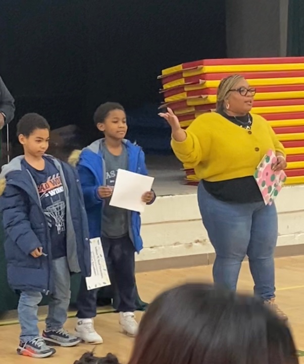 MsLFrazier's tweet photo. Just a few of our Bobcats who were celebrated at our monthly meeting for their perfect attendance.  Congratulations to all of the students who were awarded today! 🎊🥳 @PrincipalK_APS @AP_Fagan @apsupdate @MiszSpearman @apssocialworker @APSBoydES https://t.co/F2AbNRDp0x