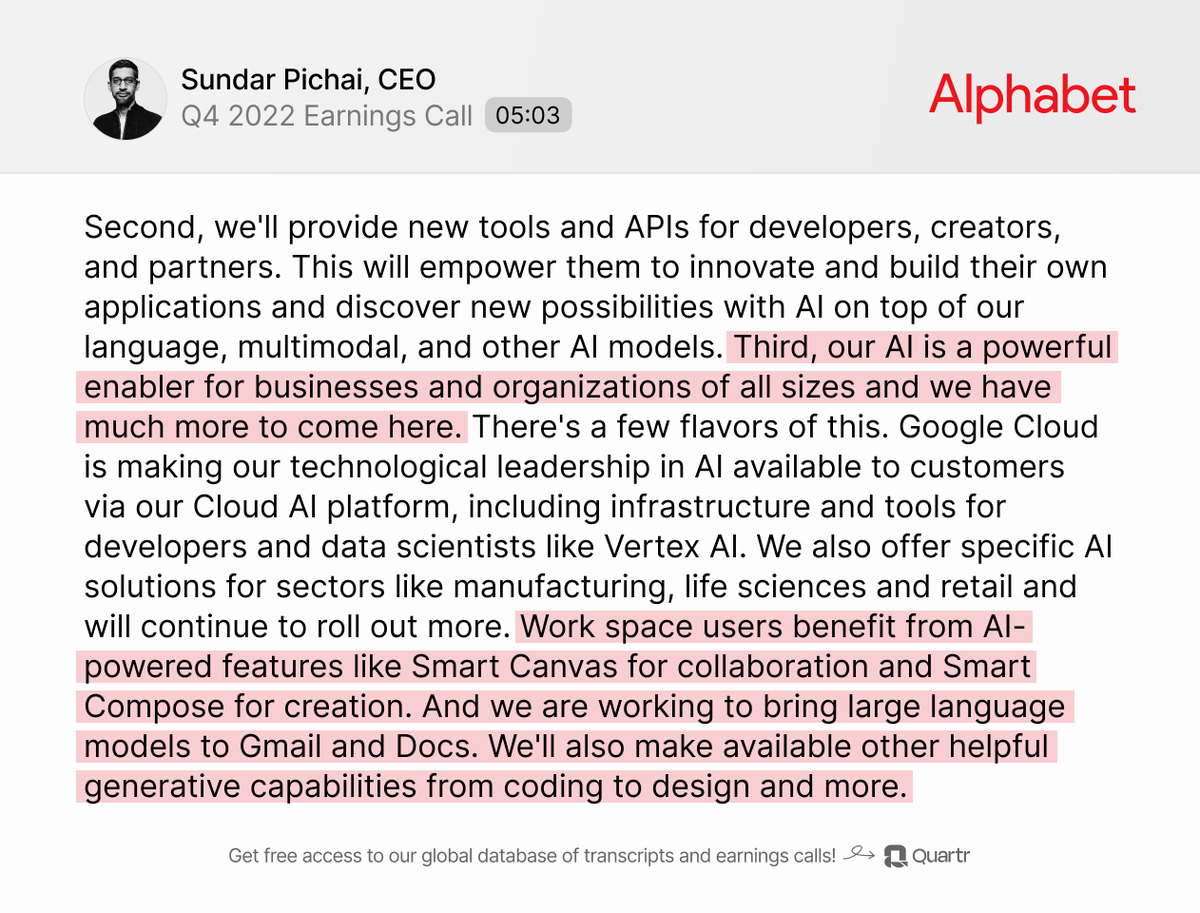 In this thread we have curated 10 key quotes from yesterday s goog