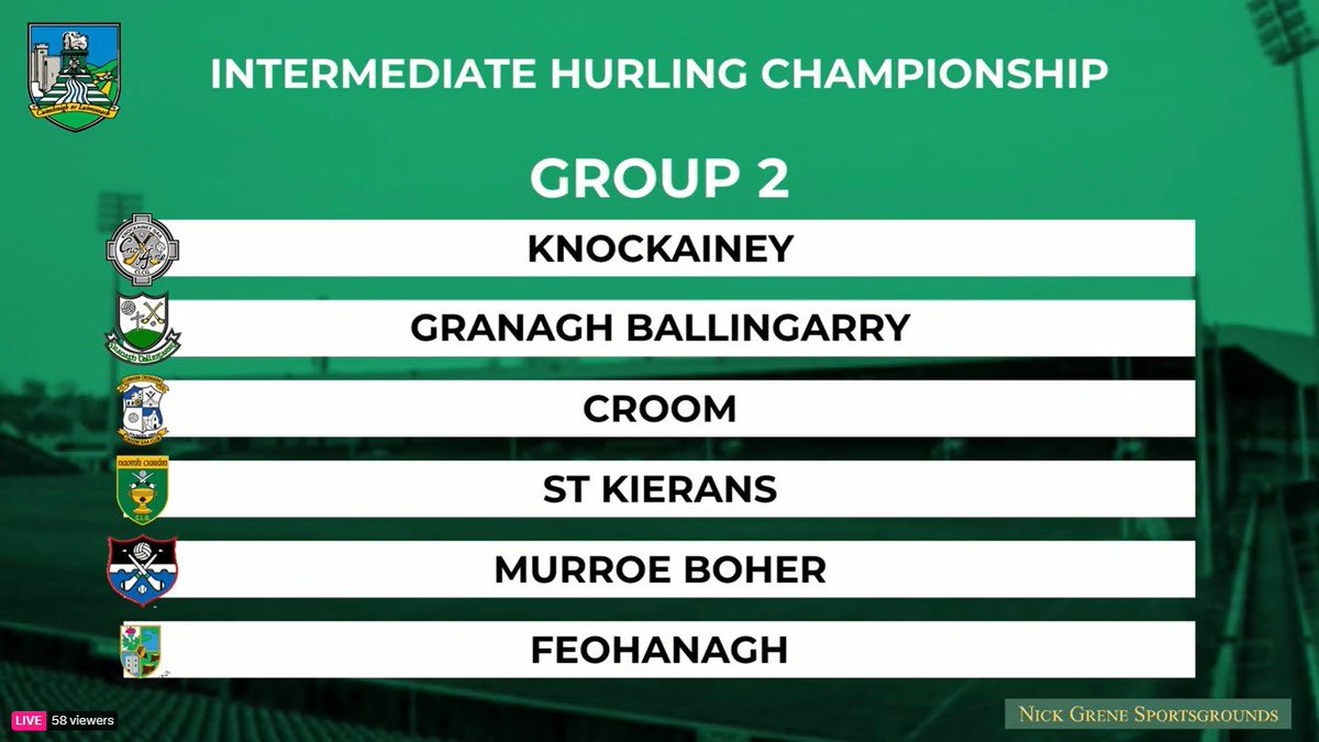 Kieransgaa's tweet photo. Thr draws for the 2023 County Senior Football Championship and County Intermediate Hurling Championship took place this evening and are as follows https://t.co/U3BtmrupY8