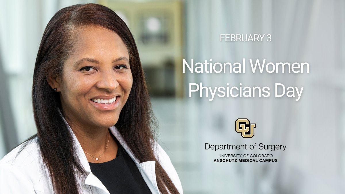 CUDeptSurg's tweet photo. Today we celebrate #NationalWomenPhysicianDay and the dedication and hard work of all the incredible female physicians at the CU Department of Surgery. Thank you for all that you do!  
#femalesurgeon #femaledoctor https://t.co/uG1Lij2pYl