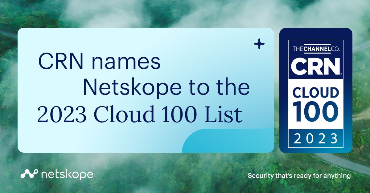 cs2_cybersec's tweet image. ¡Estamos orgullosos de compartir que CRN incluyo a nuestro partner Netskope en la lista Cloud 100 2023! En esta lista, CRN muestra 20 de los principales proveedores de ciberseguridad en la nube que harán eco en 2023.

lnkd.in/guS2wuD9

#cybersecurity #cloudsecurity #sase