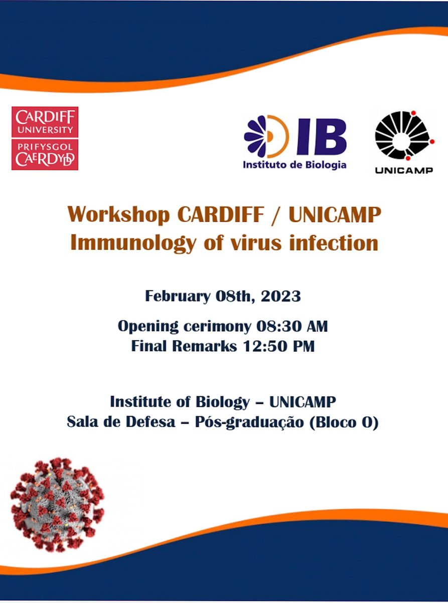 mariene_amorim's tweet photo. Evento bacana que o Prof Zé está organizando com pesquisadores da Universidade de Cardiff, Reino Unido, semana que vem no IB da Unicamp. Tbm vamos tentar transmitir online pelo YouTube 🤓  Vamos?

@unicampoficial @LeveUnicamp @emrcluster https://t.co/Hn7l1ablfU