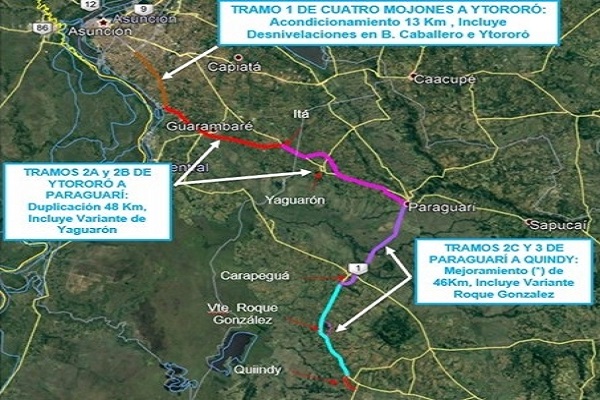 Once15ok's tweet photo. Luz verde al proyecto de ampliación y mejoramiento de la Ruta PY01 | Once15 https://t.co/mjqxSJt3Wf https://t.co/oiXPg5a86X