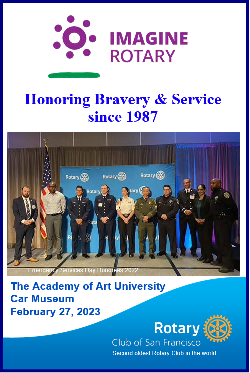 sfrotary's tweet photo. Please join us at our annual Emergency Services Day, our signature club program, on February 27th, 2023!  

Visit https://t.co/zIqVnkRVa9 to learn more.

Registration - https://t.co/csJSROZXl2 https://t.co/Xe9KgcSvdo
