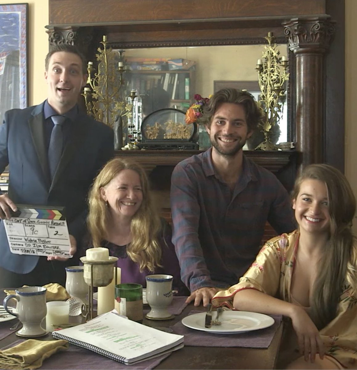 vickybug's tweet photo. The fantastic cast of Victoria Bugbee's new film "Out of State:A Gothic Romance. #JamesNester #CarolineWinterson #ARyderTurner #SarahMoliski https://t.co/KQbqFUYH5P