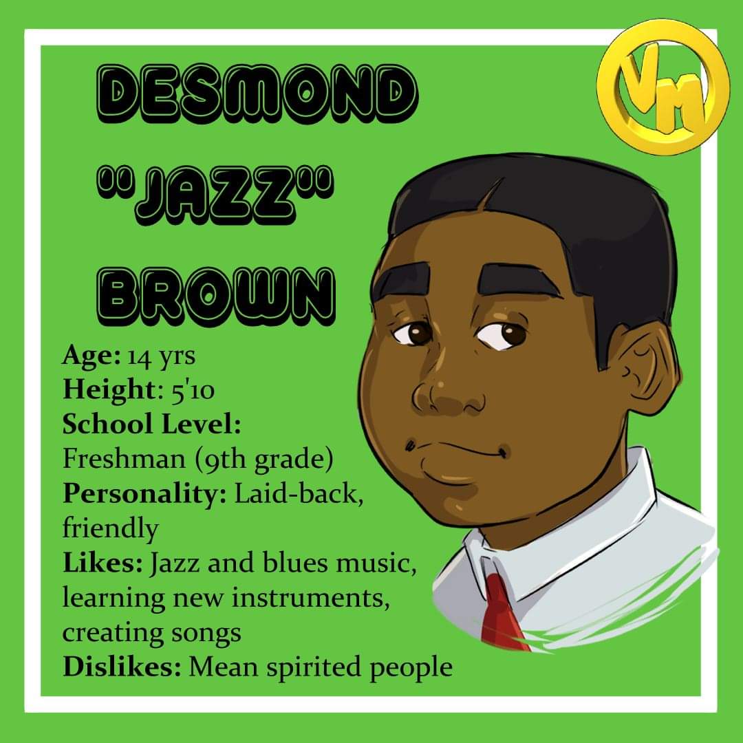 VeeTheArtist1's tweet photo. Desmond Brown. Is a jazz enthusiast and loves learning new instruments. He's a character i created him last year with the rest of the crew https://t.co/pOt1Udzweu