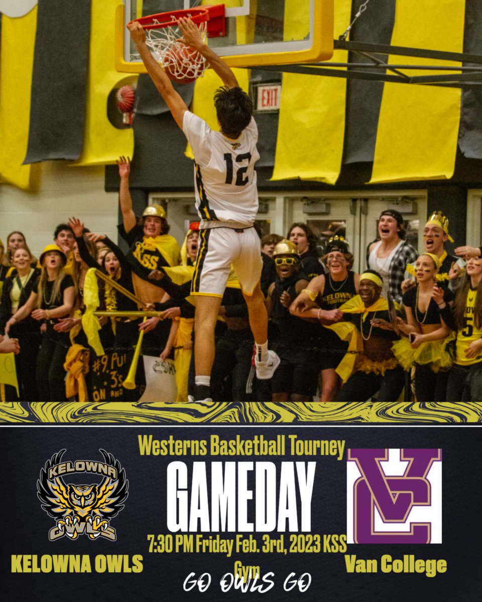 kssbrightsign4's tweet photo. 2023 WCB Semi-final #2 730 pm Friday Feb 3rd, 2023 KSS Gym. 3 pt. contest goes at 7 pm. Come early if you want a good seat!! Go Owls Go!! https://t.co/nBKqhjru6x