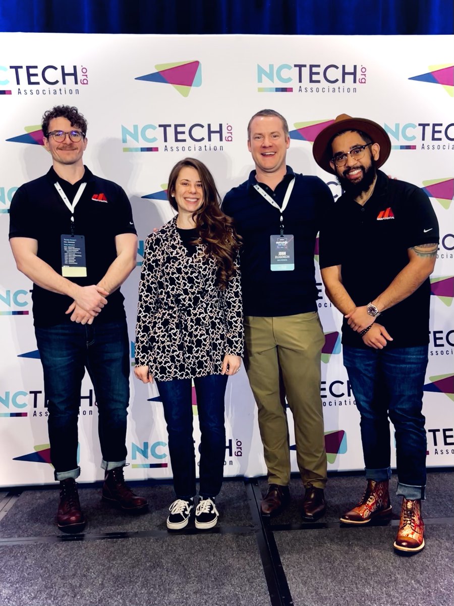 If you're at the @NCTA's #OutlookforTechNC event, we would love to say hello!

And if we didn't get a chance to connect, feel free to reach out!
#MAXXit #FutureOfWork #Technology

Left to right: John Spauls, Ashley Trovalli, John Dlugokecki, and Rahim Islam