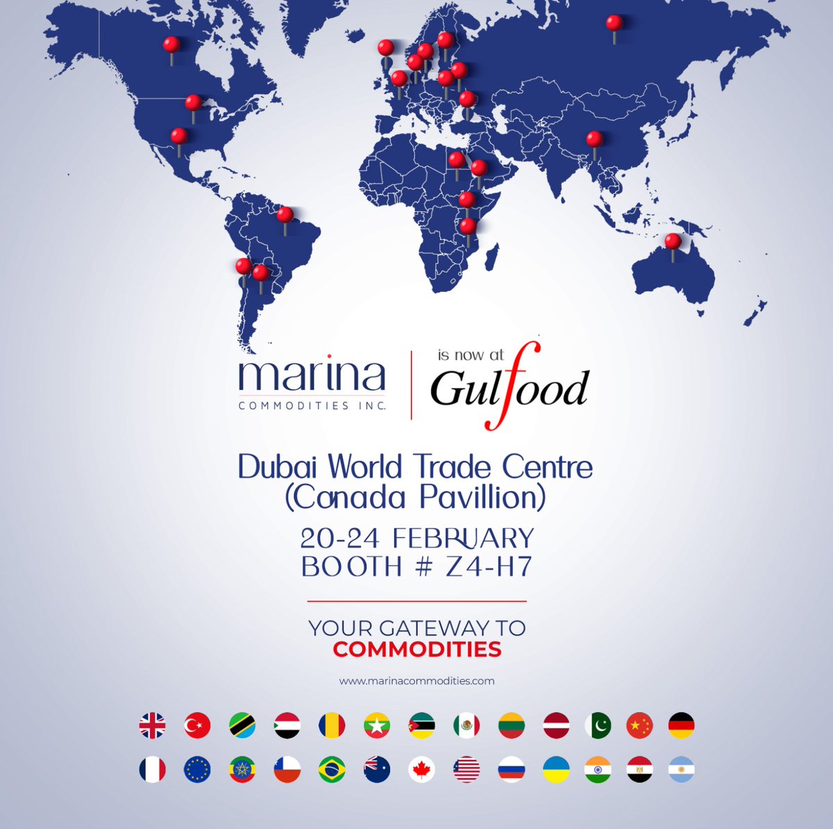 Looking forward to seeing you all at #Gulfood2023 at the Canadian Pavilion. Please visit our booth # Z4-H7