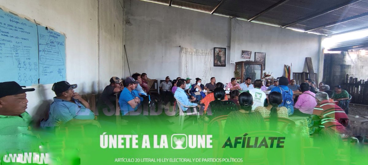 UNECHISEC's tweet photo. 💚🫶🏼El equipo más grande de Guatemala chisec se UNE al #OrdenYTransformacion
#unetechisec #Afíliate
Artículo 20 Literal H Ley Electoral Y de partidos políticos. https://t.co/YVTegGE8NT
