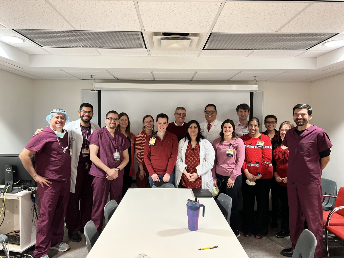 Us here at @IowaVascular wearing red as part of #NationalWearRedDay to raise awareness of stroke and heart disease @esamaniego @CerebrovascLab @Mo_majali91 @GhannamMalik