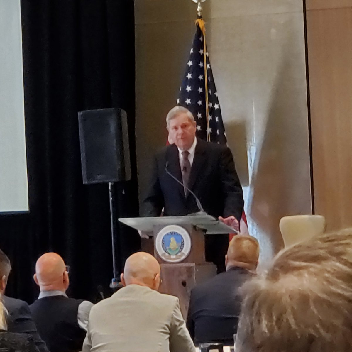 <a href="/USDA/">Dept. of Agriculture</a> Secretary of Agriculture Tom Vilsack speaks with National Association of Wheat Growers <a href="/wheatworld/">NAWG</a> and US Wheat Associates <a href="/uswheatassoc/">US Wheat Associates</a> today in Washington DC at both group's winter meetings. 
#Wheat #oatt