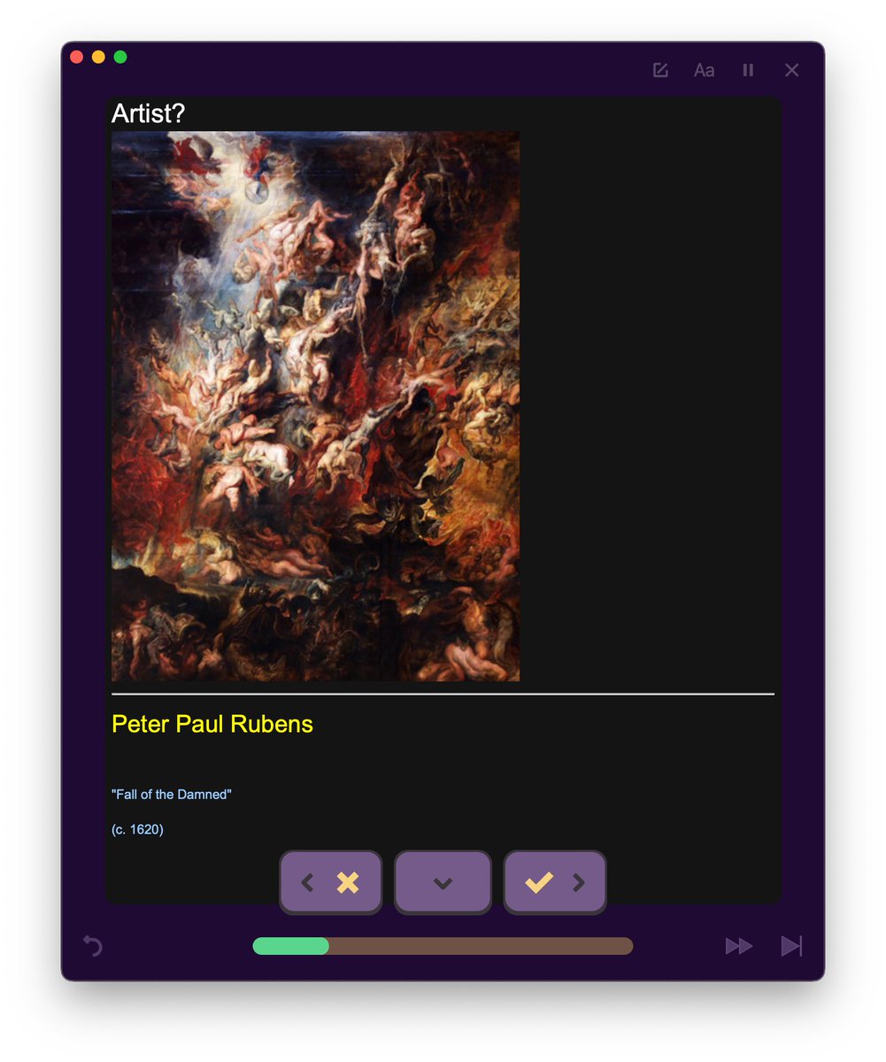 freshcardsapp's tweet image. This is exciting. I was able to build out a rough end-to-end of #anki flashcards import into Fresh Cards. You can import and then review an anki deck.

It&apos;s full fidelity, so all cloze definitions, stylesheets, templates, etc. of Anki are maintained.

More polish to go. #macapps
