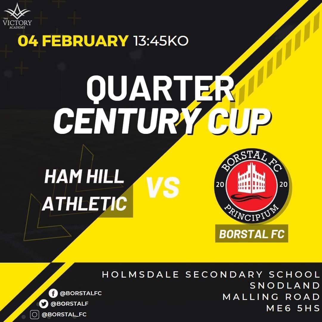 Pinch punch first game of the month....

Up Next…
🆚 Ham Hill Athletic   
⏰ 13.45 Kick Off
📍 Holmsdale Secondary School 
🏆 Quarter Century Cup 

Roll on K/O 💪🏽💪🏻💪🏿

#Principium 
#UTFB 
#AwayDays 

🔴⚫️