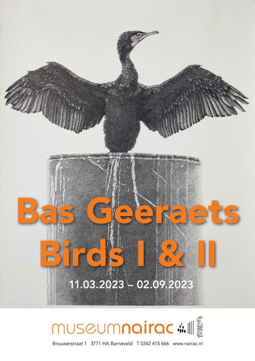 <a href="/AtelierGeeraets/">Bas Geeraets 🦉</a> Op slag verliefd ❤️Vanaf 11 maart in Museum Nairac te zien in Birds I. Voor Birds II kun je jouw vogeltekening van <a href="/AtelierGeeraets/">Bas Geeraets 🦉</a> nog aanmelden (mocht je dat nog niet hebben gedaan) via forms.gle/PpNKGAuR9dL5X8… Welkom!