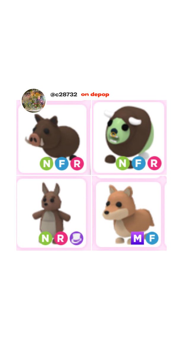 Grandeloverx9's tweet photo. https://t.co/ql03yoOjUh
SELLING ALL MY ADOPT ME PETS!!
MESSAGE ME ON DEPOP BEFORE BUYING PLEASE <3 
#adoptme #adoptmetrading #adoptmepets #adoptmesellingpets https://t.co/1zIvj0H6qs