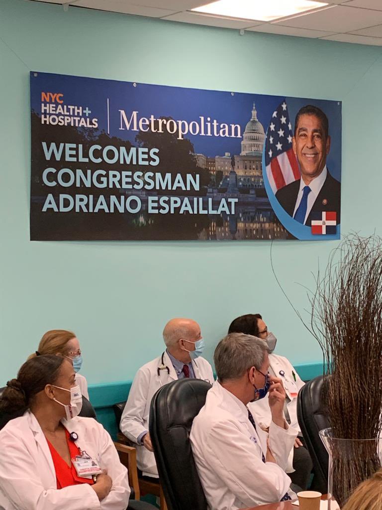 RepEspaillat's tweet photo. Had a very productive and informative discussion this afternoon with @NYCHealthSystem, Metropolitan Hospital.

I look forward to continuing to work together to ensure our healthcare professionals have the support they need to deliver the care patients deserve. https://t.co/8xqTAkIjrA