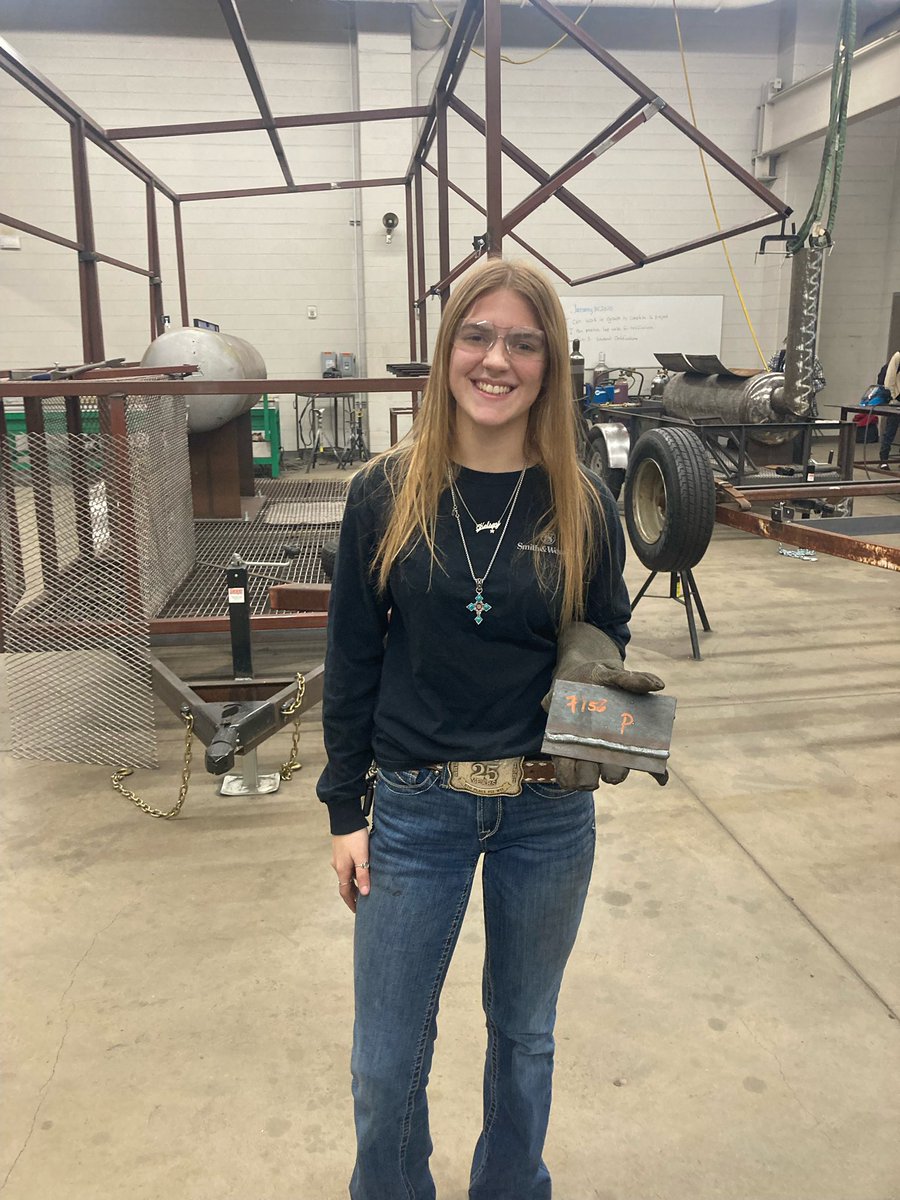WillisISD_CTE's tweet photo. Special shout out to Kelsey Hickmon and Kendall King for earning their AWS certifications today!  This is Kendall’s second certification with the American Welding Society after earning one last year too!  Welding is NOT just for guys!  @WillisSchools @Willis_HS_TX https://t.co/HCn8MDcKfc