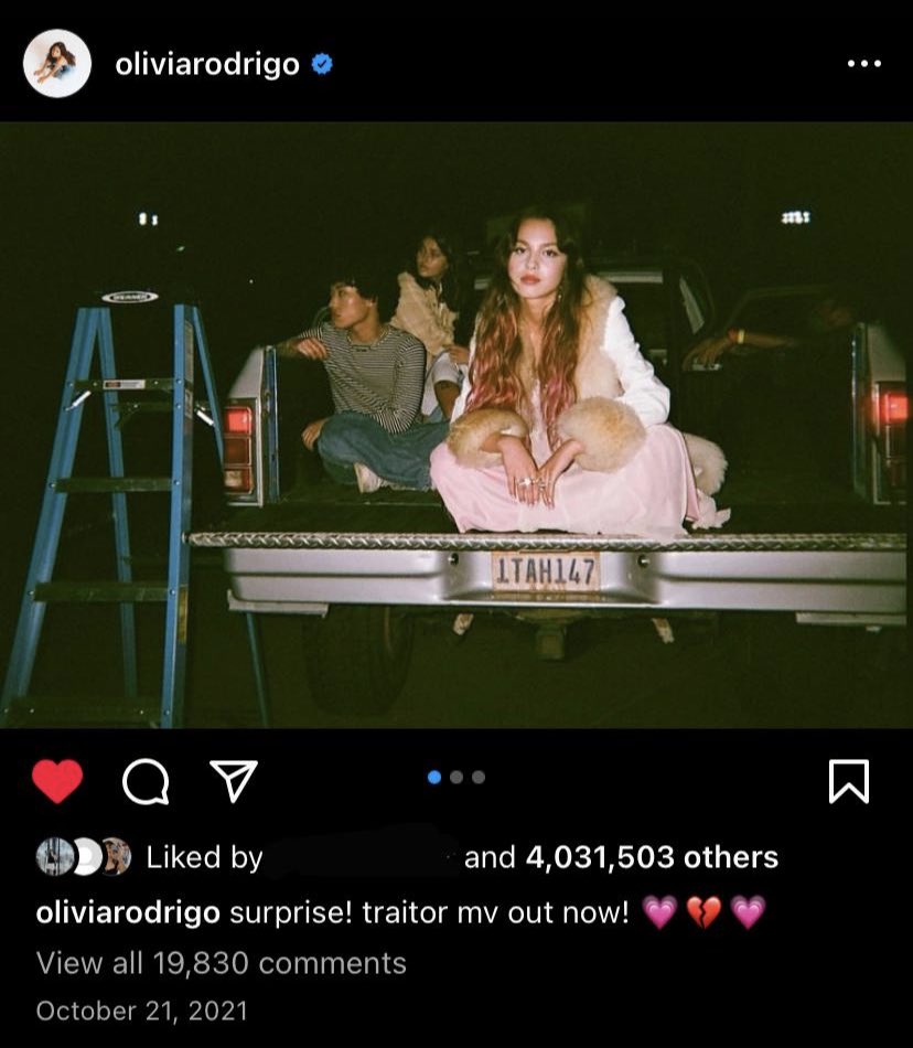 cowboyinwoods13's tweet photo. patiently waiting for olivia rodrigo to surprise us like this again https://t.co/Oy0xn9dy3U