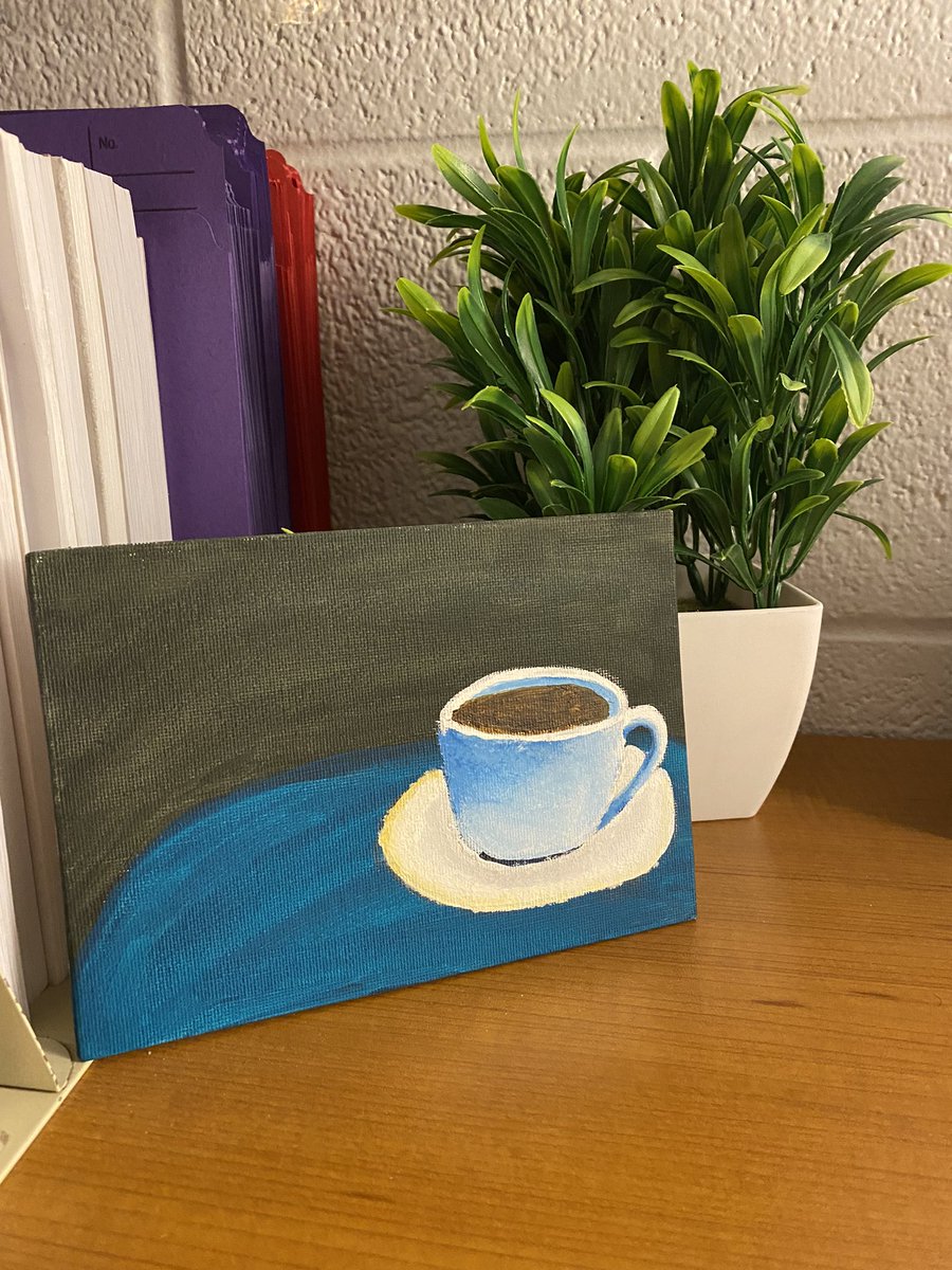 For “Ms Brassards cafe”. Sweetest friday surprise, painted by such a lovely student 🫶🏻 #rootedinrealtionships #cyc