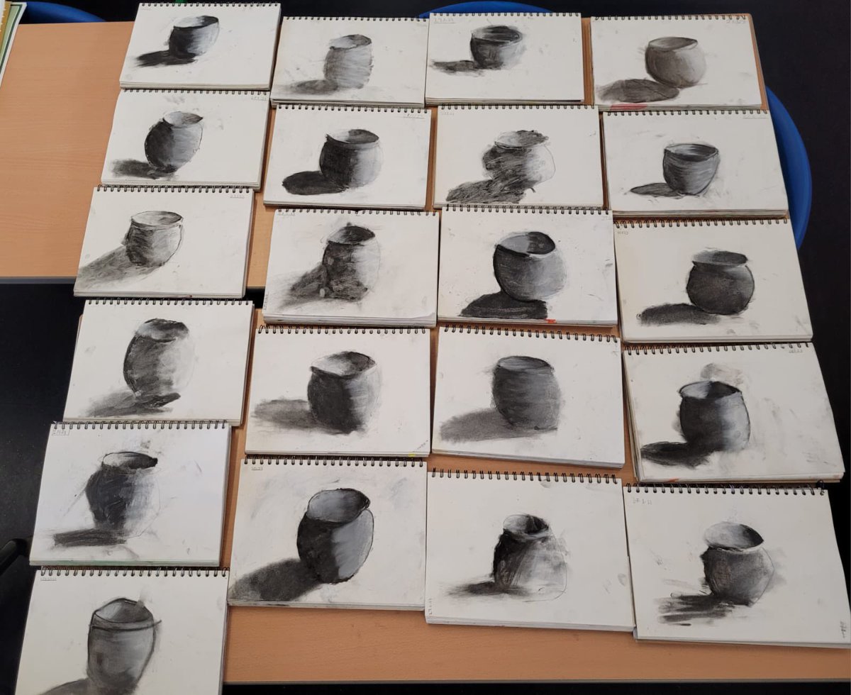 Misseffprimary's tweet photo. My Year 3 and Year 4 children were so buzzing with their art that I had to share #artistsontwitter ✏️ https://t.co/a8Dfiwr6tj