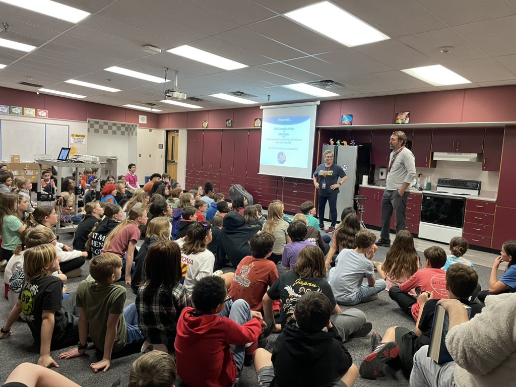 A visit today for our sixth graders from <a href="/HJHS_Canes/">Highland Jr.</a> .  They are all ready to start registration now!